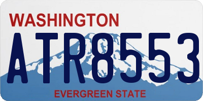 WA license plate ATR8553
