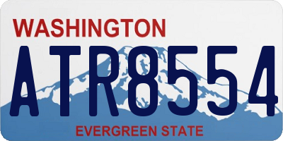 WA license plate ATR8554