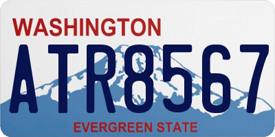 WA license plate ATR8567