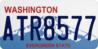 WA license plate ATR8577