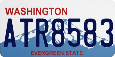 WA license plate ATR8583