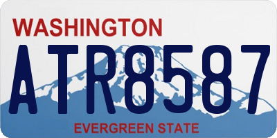 WA license plate ATR8587