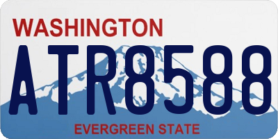 WA license plate ATR8588