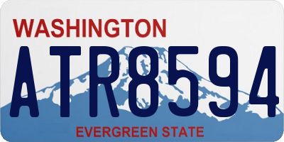 WA license plate ATR8594