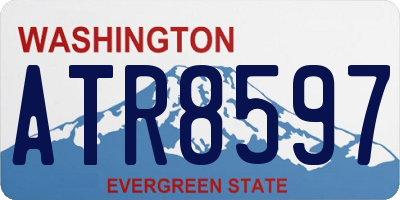 WA license plate ATR8597