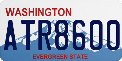 WA license plate ATR8600