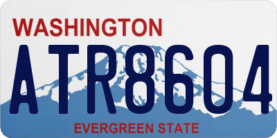 WA license plate ATR8604