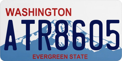 WA license plate ATR8605