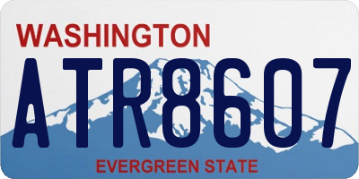 WA license plate ATR8607