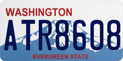 WA license plate ATR8608