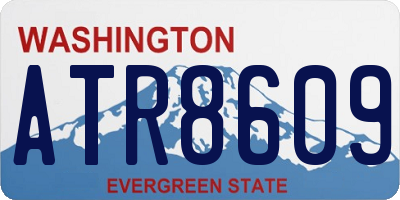 WA license plate ATR8609