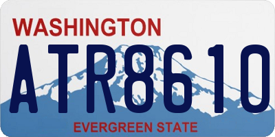 WA license plate ATR8610