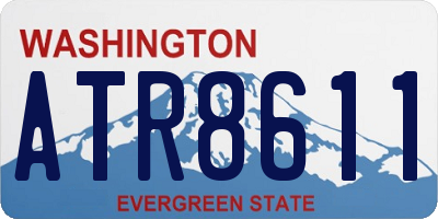 WA license plate ATR8611