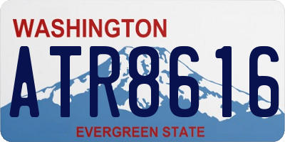 WA license plate ATR8616