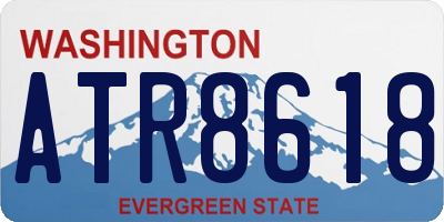 WA license plate ATR8618