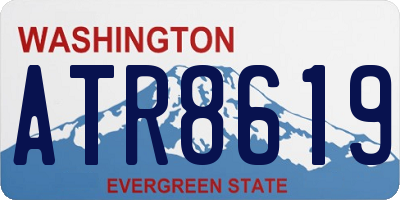 WA license plate ATR8619