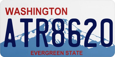 WA license plate ATR8620