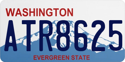 WA license plate ATR8625
