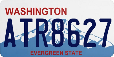 WA license plate ATR8627