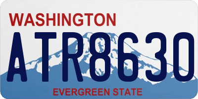 WA license plate ATR8630