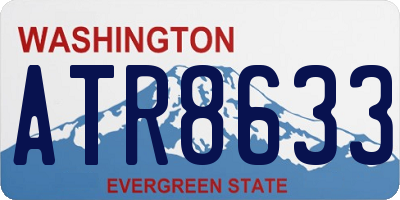 WA license plate ATR8633