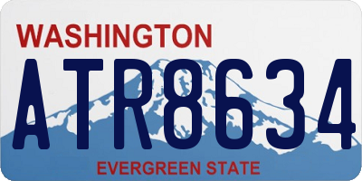 WA license plate ATR8634