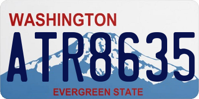 WA license plate ATR8635
