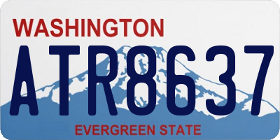 WA license plate ATR8637