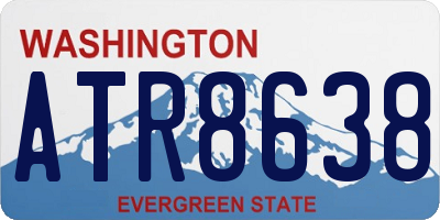 WA license plate ATR8638