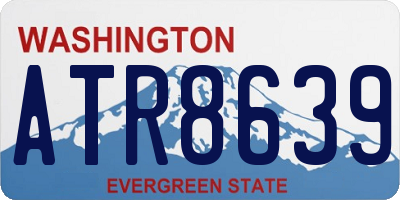 WA license plate ATR8639