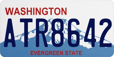 WA license plate ATR8642