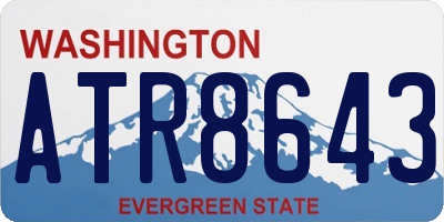 WA license plate ATR8643