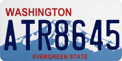 WA license plate ATR8645