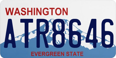 WA license plate ATR8646
