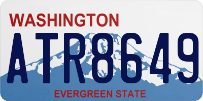 WA license plate ATR8649