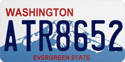 WA license plate ATR8652