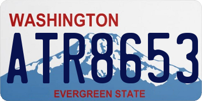 WA license plate ATR8653