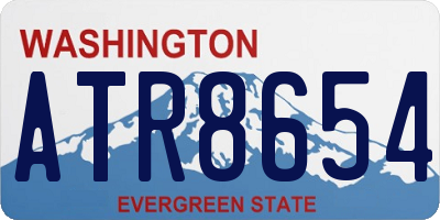 WA license plate ATR8654