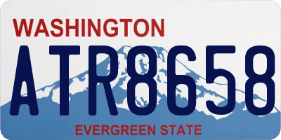 WA license plate ATR8658