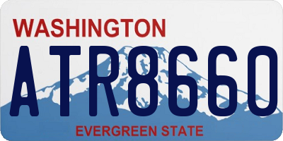 WA license plate ATR8660