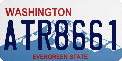 WA license plate ATR8661