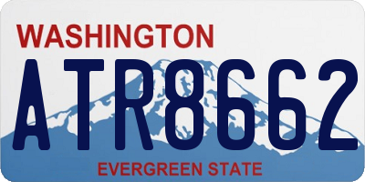 WA license plate ATR8662