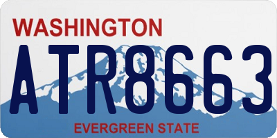WA license plate ATR8663
