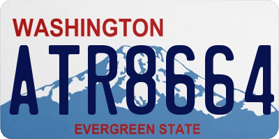 WA license plate ATR8664