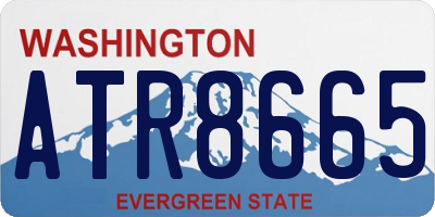 WA license plate ATR8665