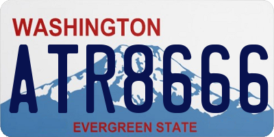 WA license plate ATR8666