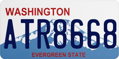 WA license plate ATR8668