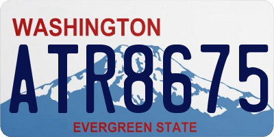 WA license plate ATR8675