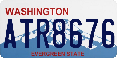 WA license plate ATR8676