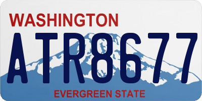 WA license plate ATR8677